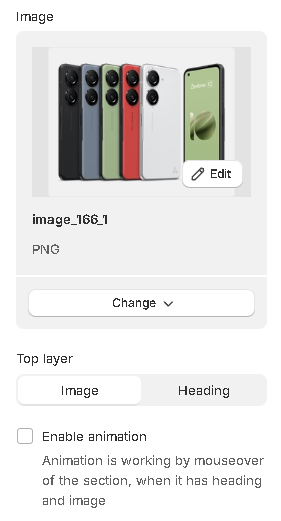 image with animated text general third part